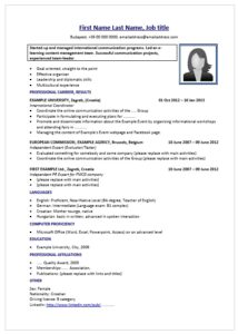 CV-péntek: önéletrajz-minta bevándorlóknak