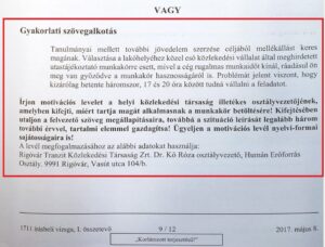 Motivációs levél a 2017-es érettségin?