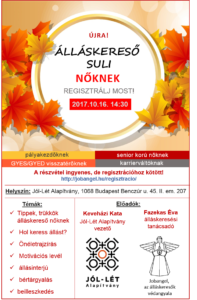Ingyenes álláskereső suli nőknek – 2017. október 16.