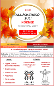 Ingyenes álláskereső suli nőknek – 2017. november 30.
