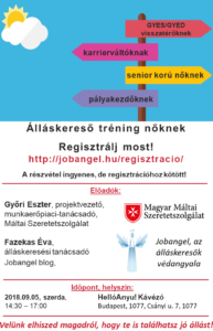Női álláskereső tréning újra!