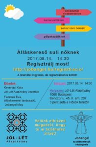 Ingyenes álláskereső suli nőknek – 2017. augusztus 14.